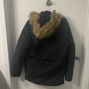 Black Parka (with Fur Hood)